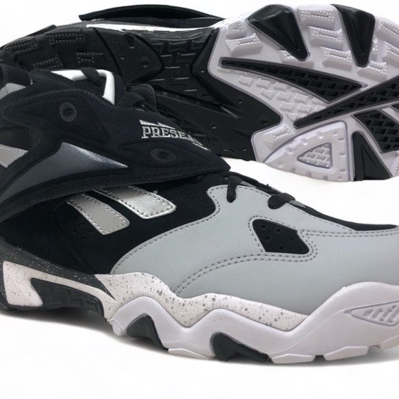 Reebok Preseason 94' Big Hurt Mens Retro Training Shoes Grey/Black-White (NEW)